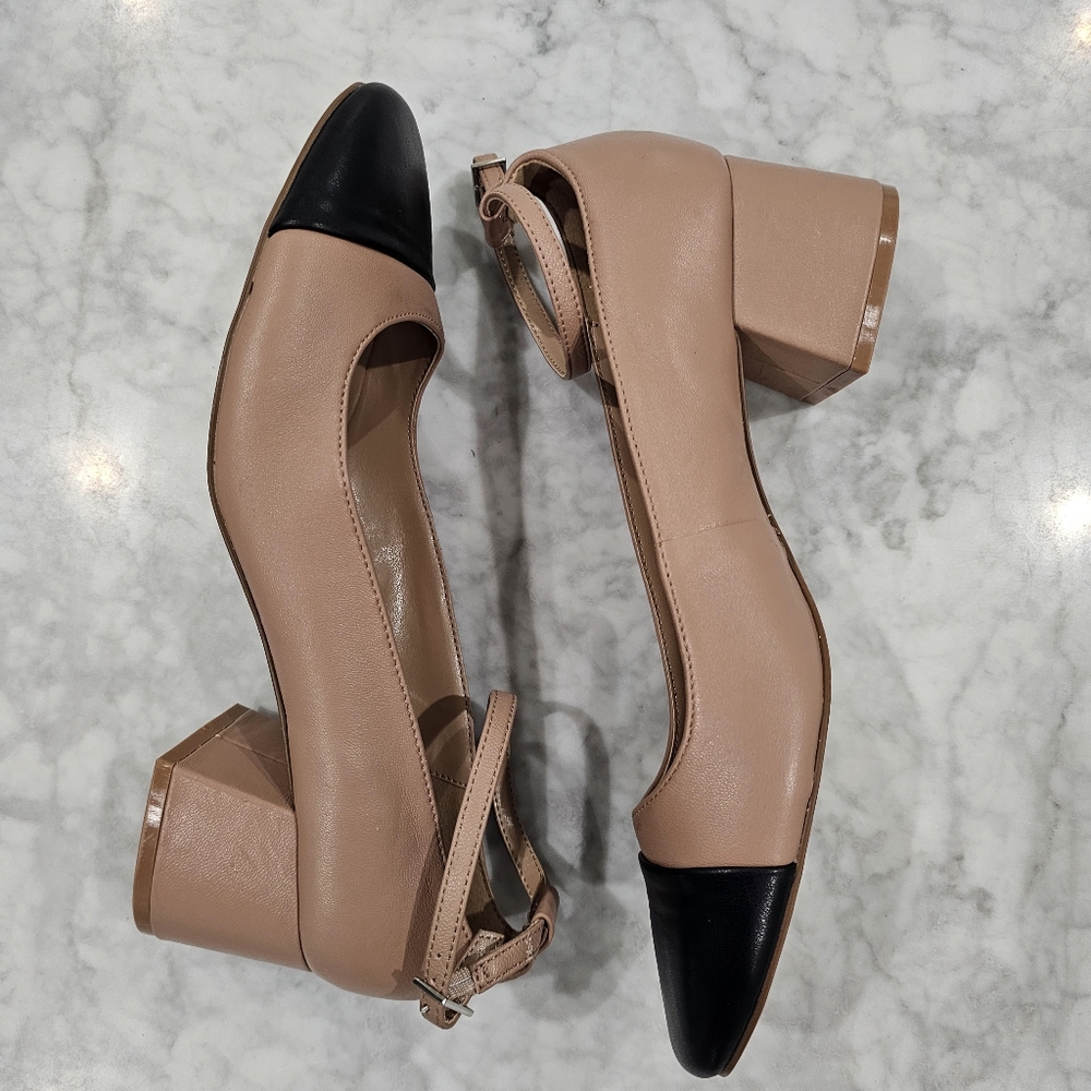 NWOB Steve Madden Eli Pumps Nude and Black size 9.5 - Picture 7 of 8